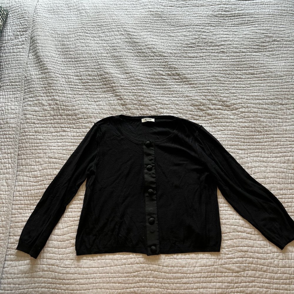 Moschino Black Cropped Sweater - Timeless Style